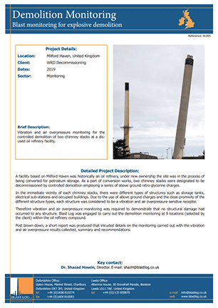 Demolition monitoring